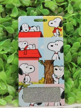 Snoopy Pattern Blue & Red Cell Phone Card Holder
